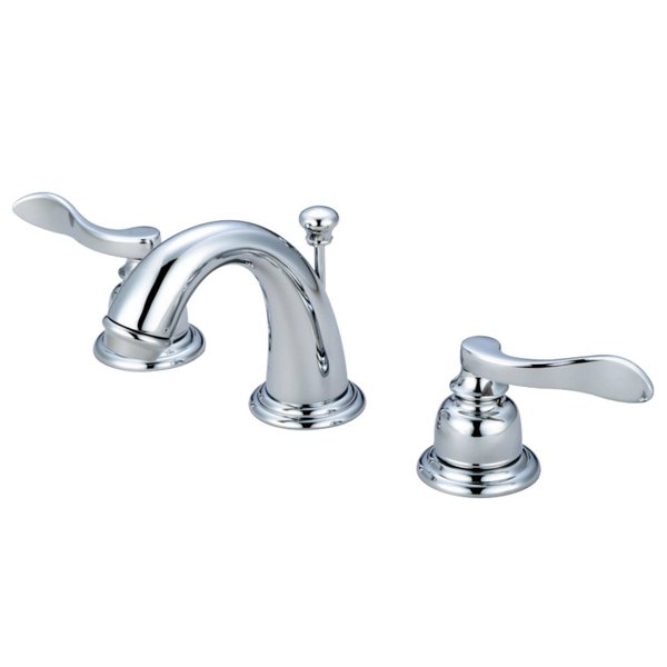 Kingston Brass KB8911NFL NuWave French Widespread Bathroom Faucet, Polished Chrome KB8911NFL